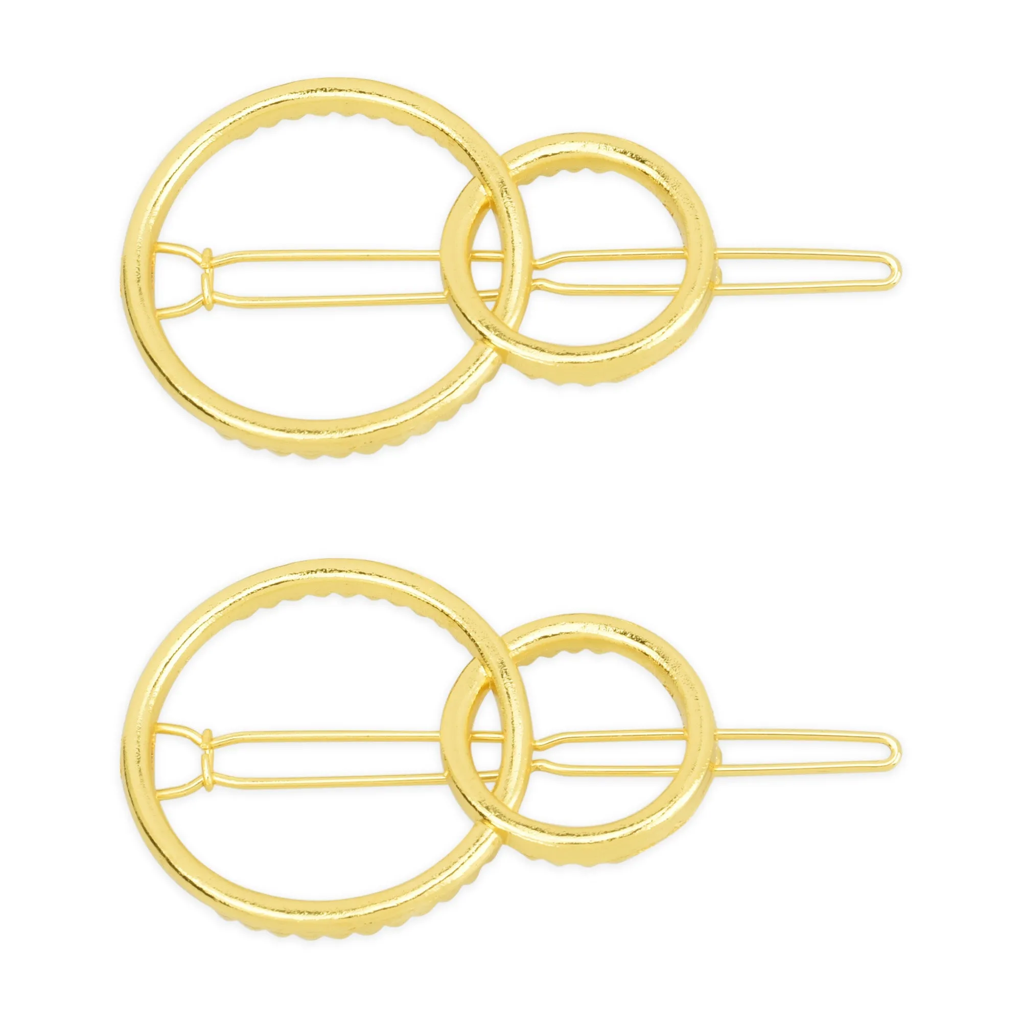 1 1/4 Alloy Geometric minimalistic hair clip Minimalist Hair Accessory Circle hair clip Ladies Hair Jewelry 5pcs 102911