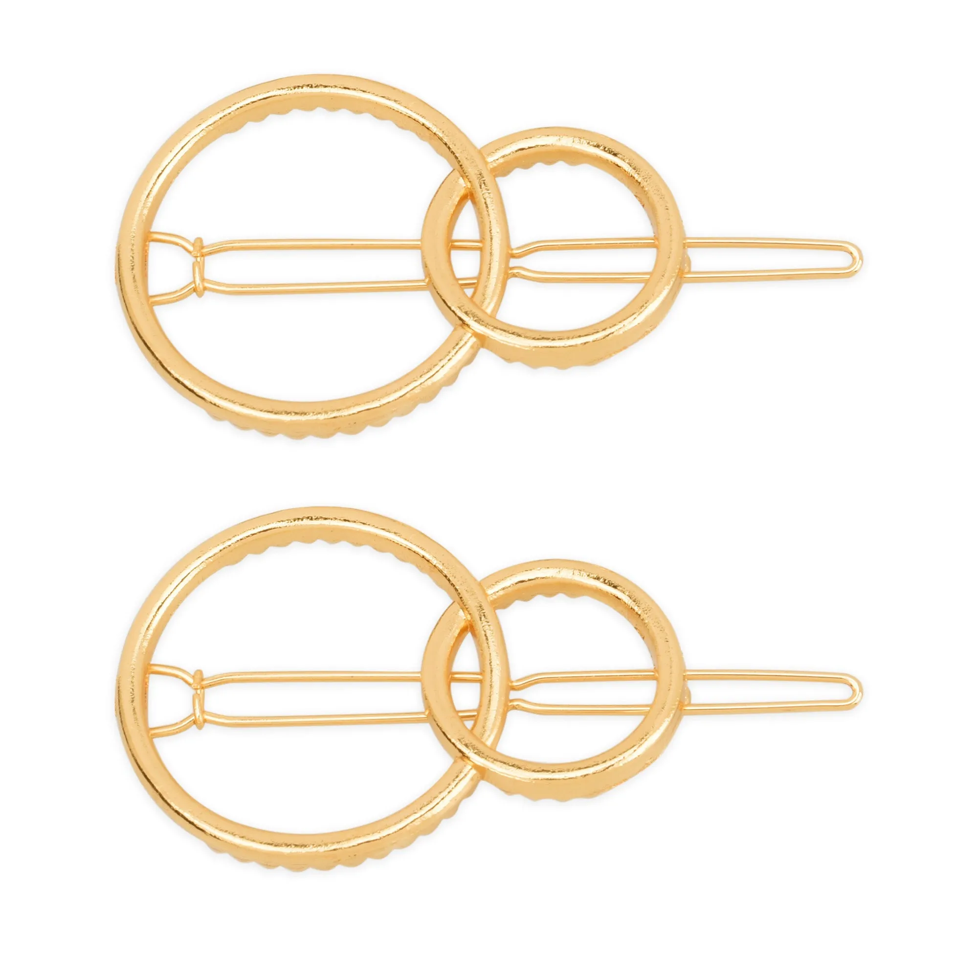 1 1/4 Alloy Geometric minimalistic hair clip Minimalist Hair Accessory Circle hair clip Ladies Hair Jewelry 5pcs 102911