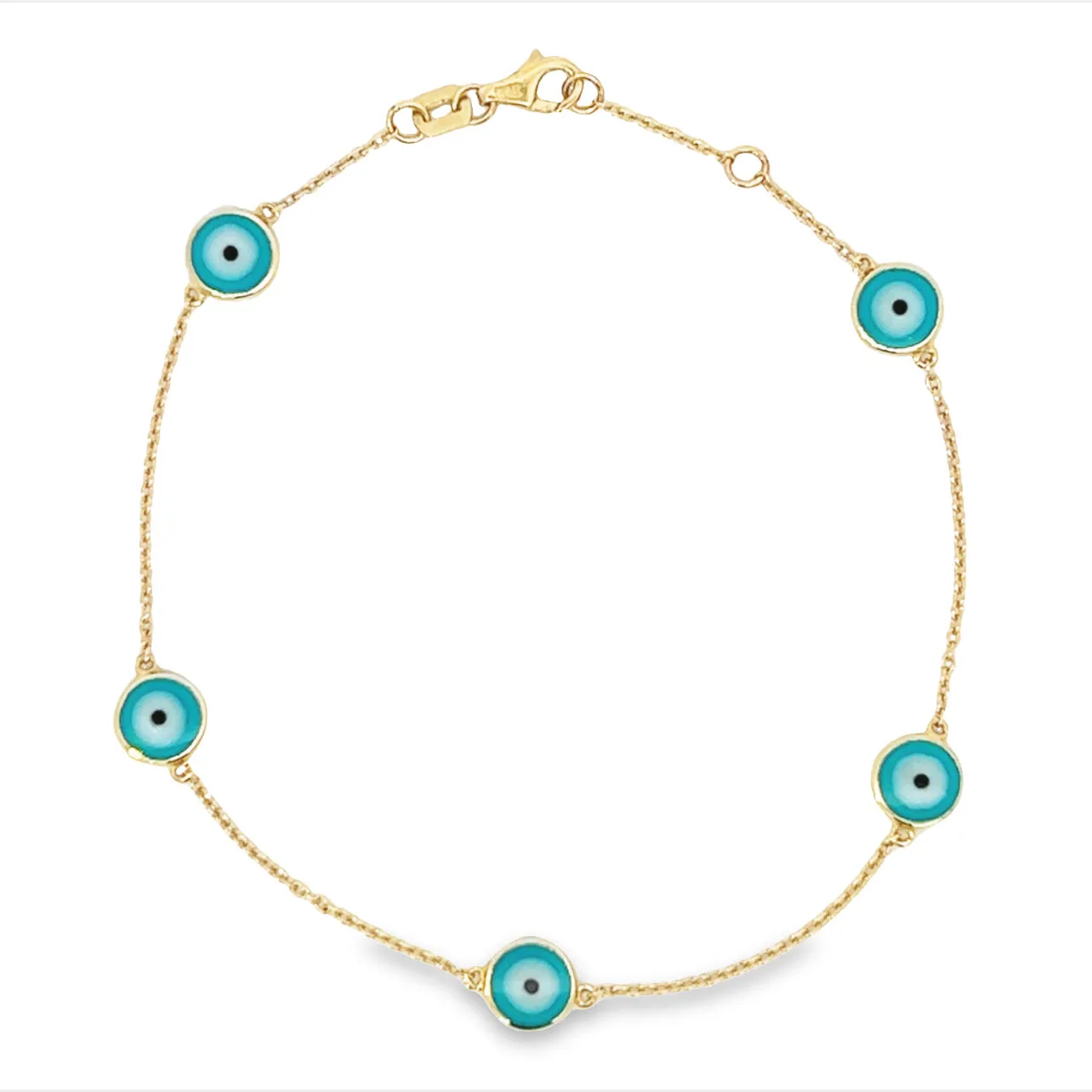 14k Evil Eye Bracelet