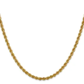 14k Gold 3mm Rope Chain, 20