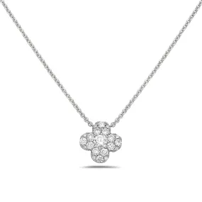 18k Diamond Clover Necklace