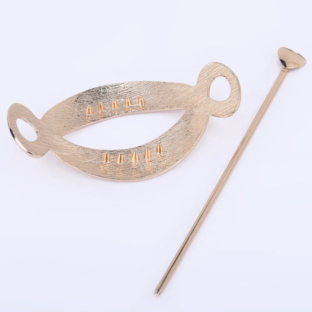 3 1/4 Alloy Geometric hair clip Minimalist Hair Clip hair pin Simple Hair Accessory Gift for Her 1pcs 102597