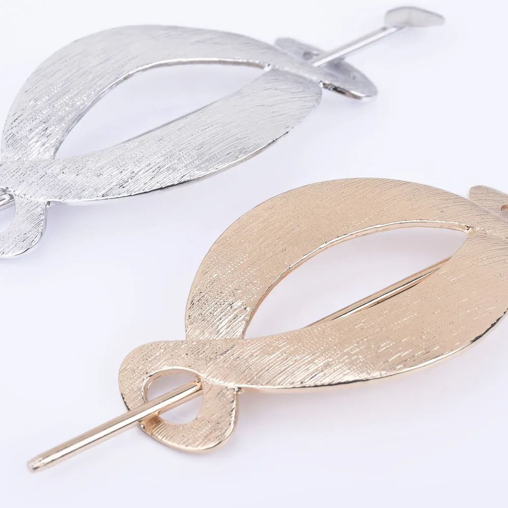 3 1/4 Alloy Geometric hair clip Minimalist Hair Clip hair pin Simple Hair Accessory Gift for Her 1pcs 102597