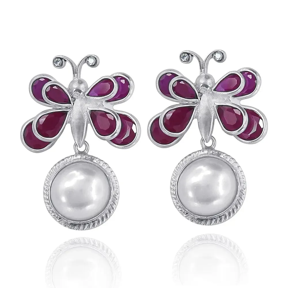 92.5 Silver Butterfly Earring