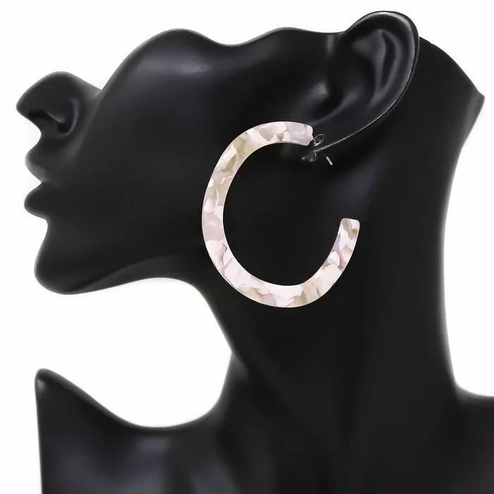 Acetate Hoop Earrings