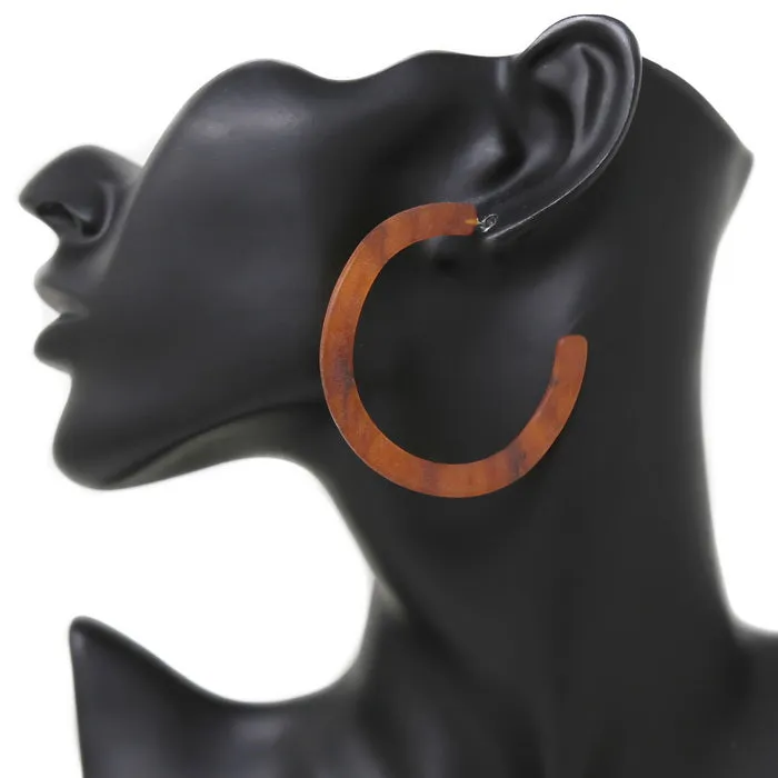 Acetate Hoop Earrings