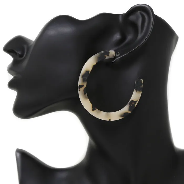 Acetate Hoop Earrings