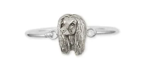 Afghan Hound Bracelet Jewelry Sterling Silver Handmade Dog Bracelet AF4-HB