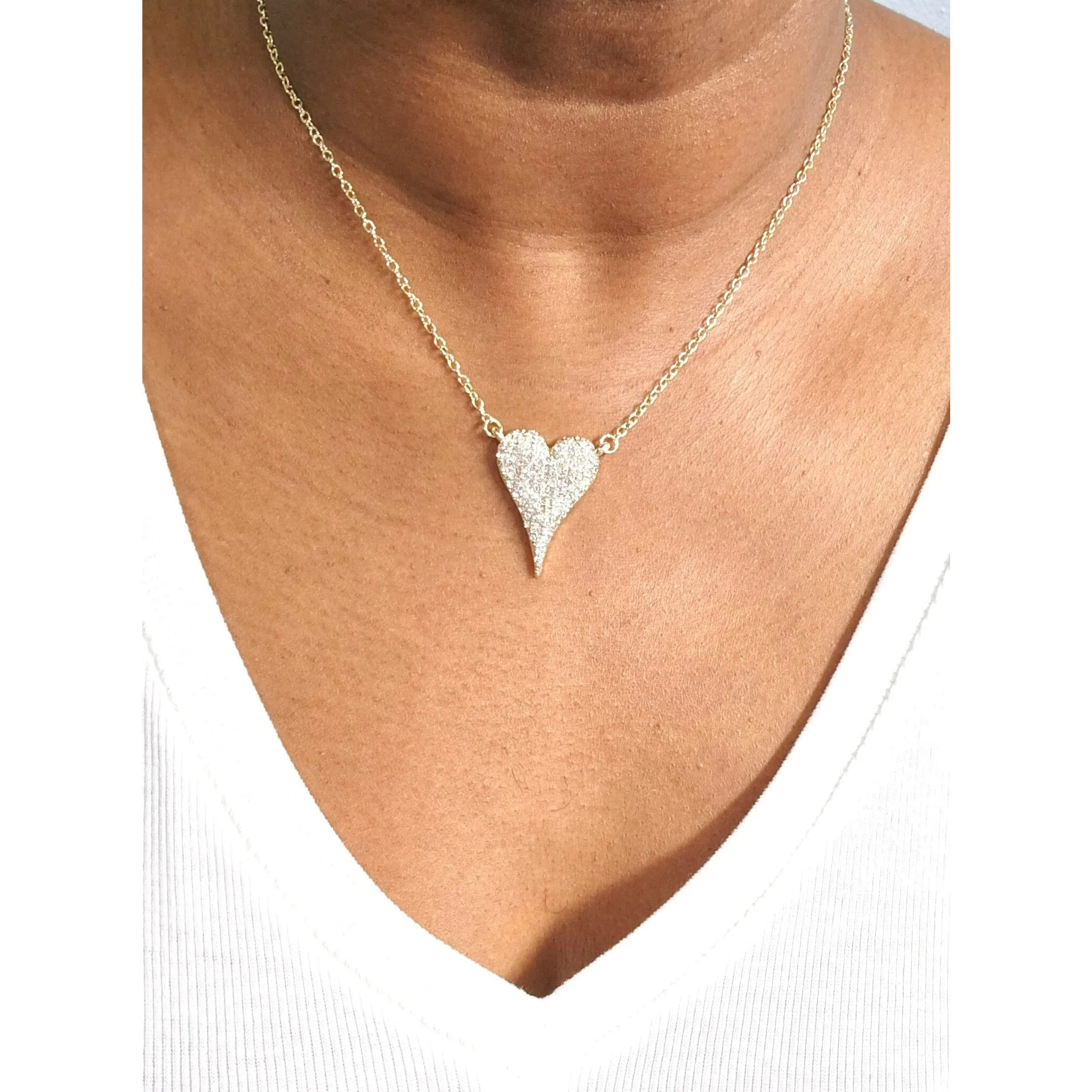 Amara Heart Diamond Necklace