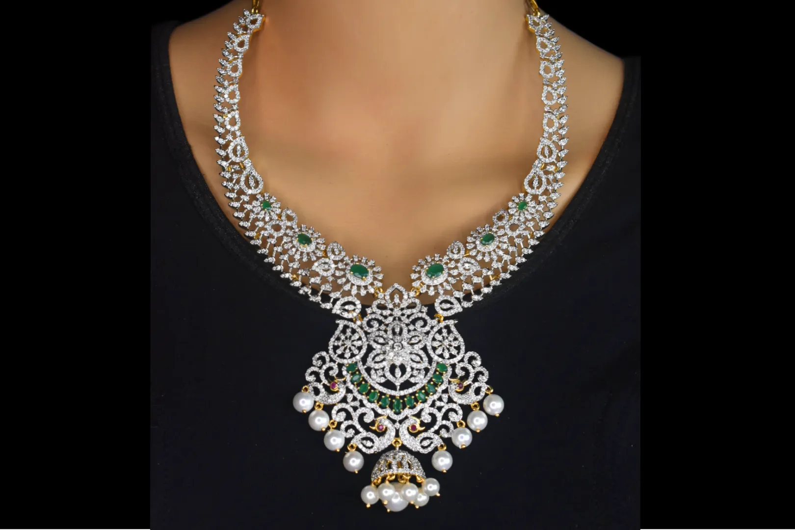 American Diamonds Necklace set By Asp Fashion Jewellery