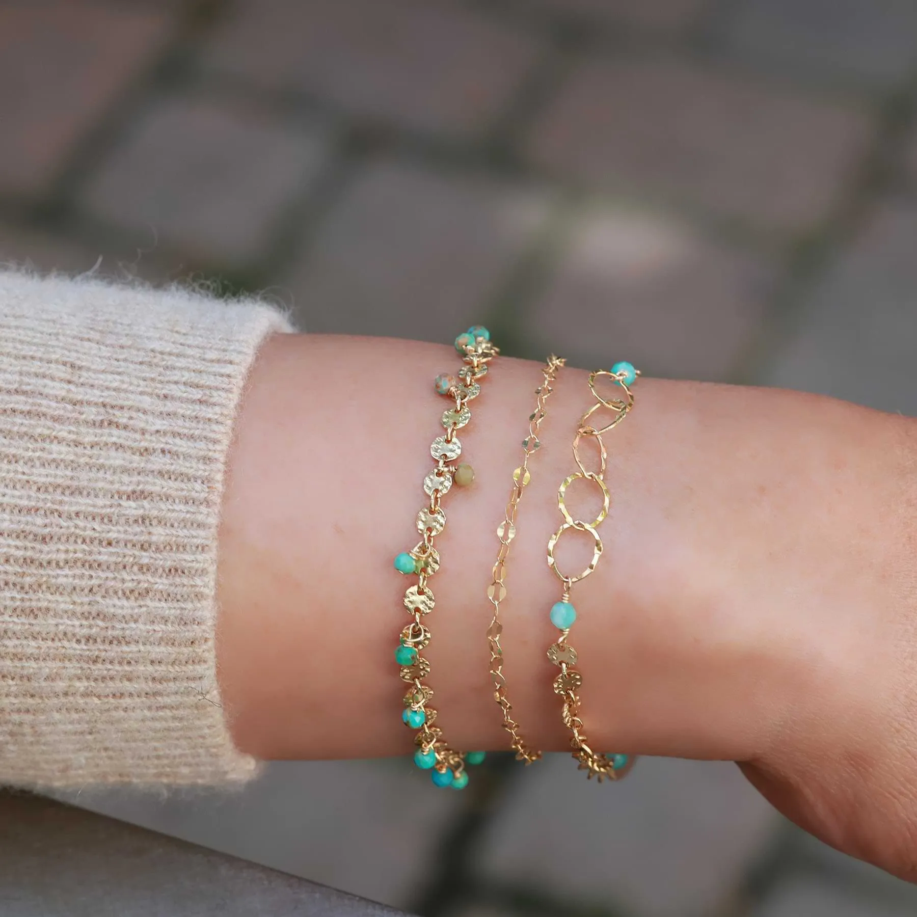 Amira - Sleeping Beauty Turquoise Bracelet