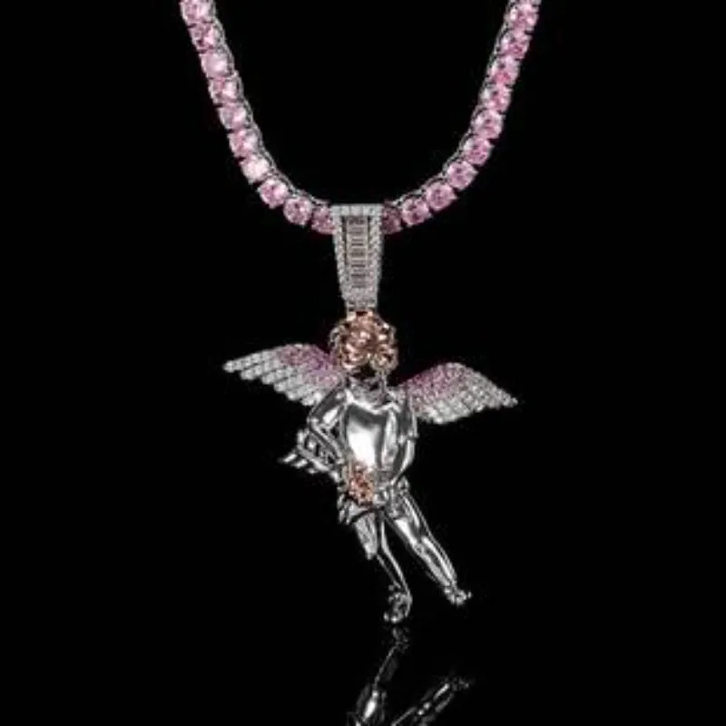 Angel with Wine Bottle Pendant