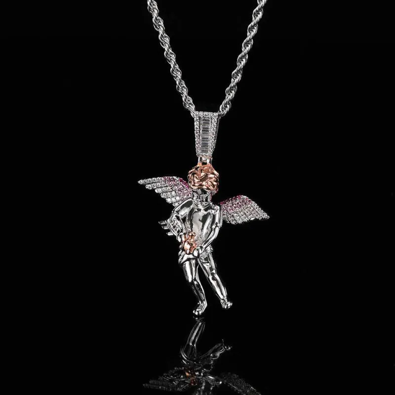 Angel with Wine Bottle Pendant