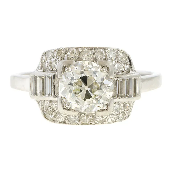 Art Deco Diamond Ring, TRB 1ct.