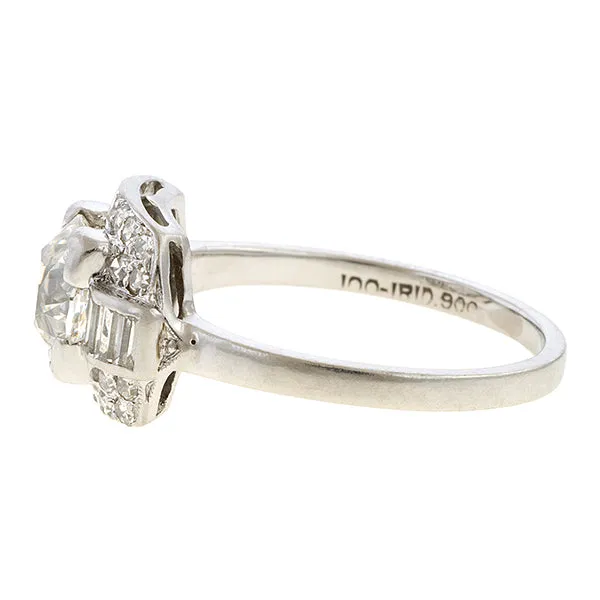 Art Deco Diamond Ring, TRB 1ct.