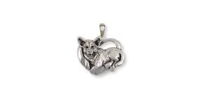 Australian Cattle Dog Pendant Jewelry Sterling Silver Handmade Dog Pendant ACD4-P