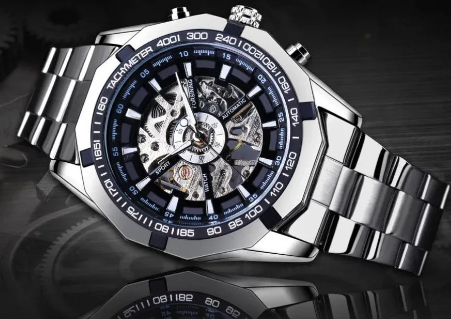 Automatic Mechanical Movement Skeleton Watch