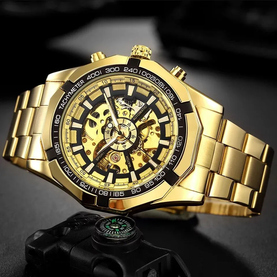 Automatic Mechanical Movement Skeleton Watch