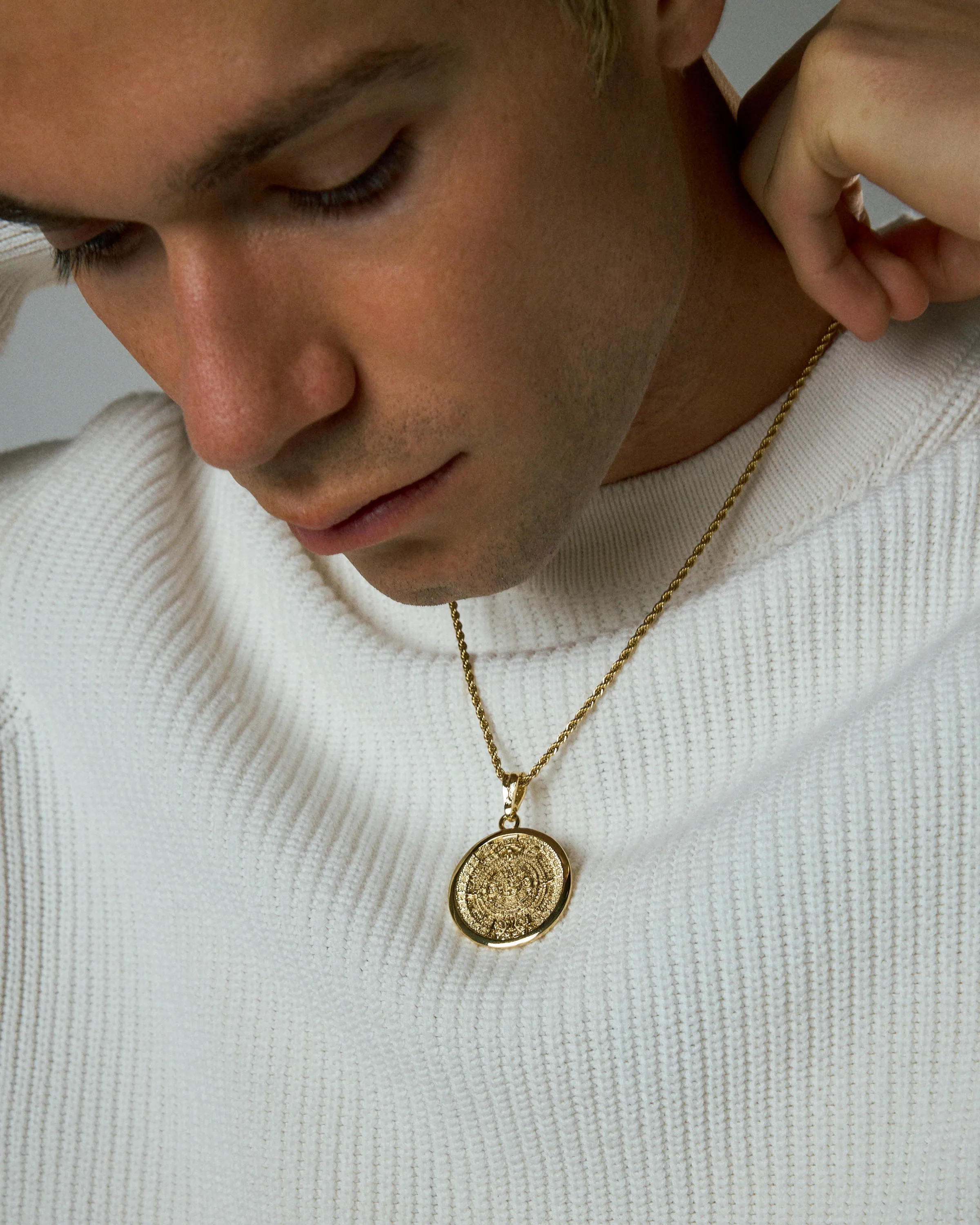 Aztec Calendar Pendant