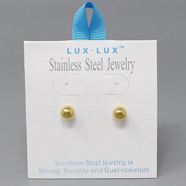 Ball Stainless Steel Stud Earrings