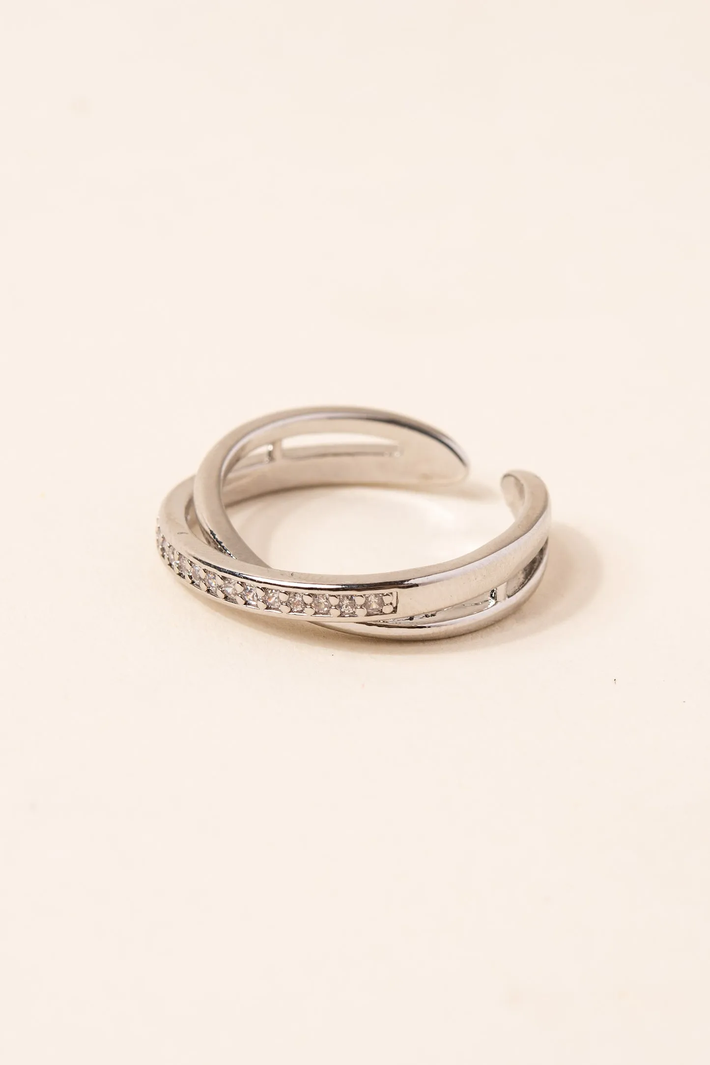 Bellatrix Crossed Cuff Ring