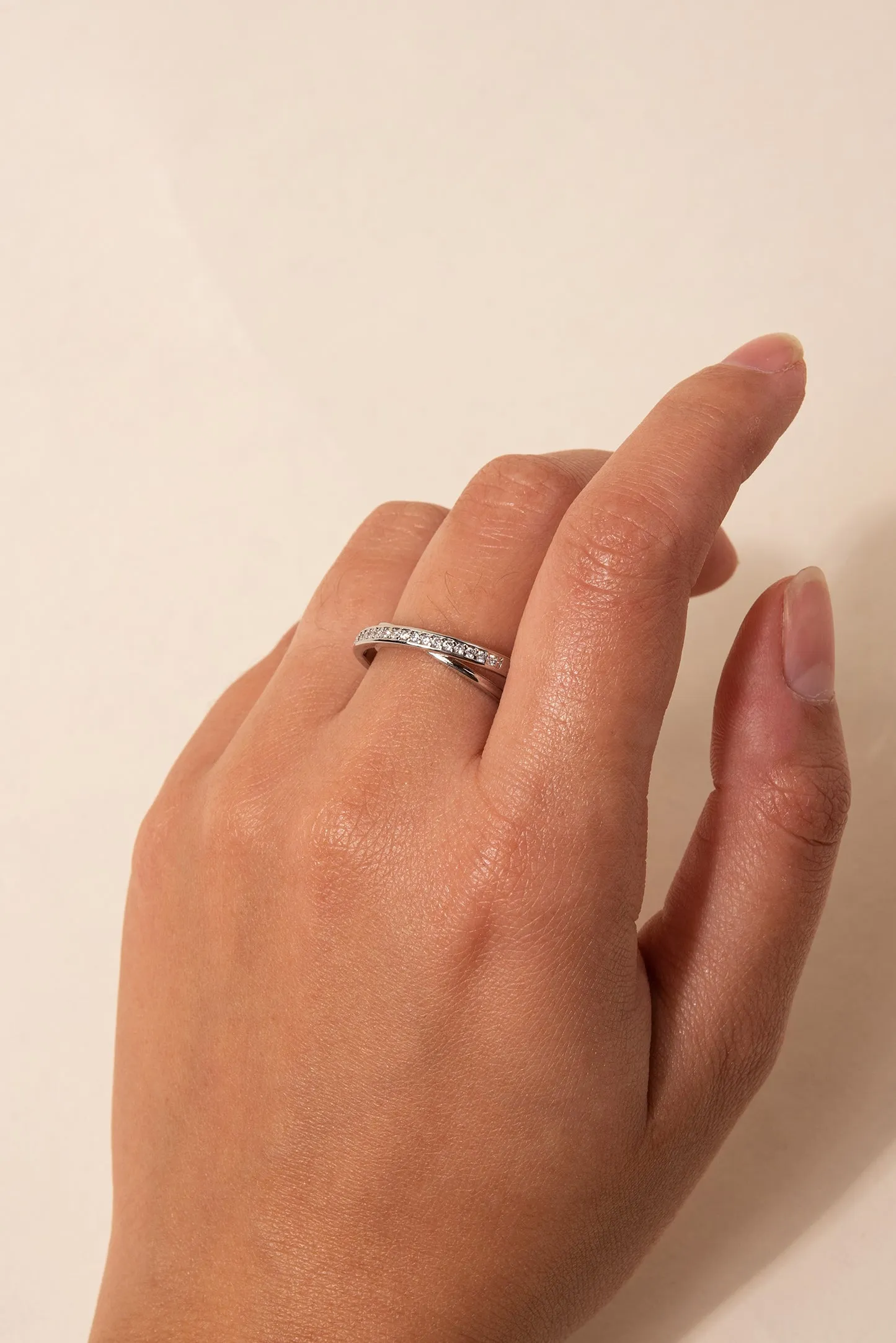 Bellatrix Crossed Cuff Ring