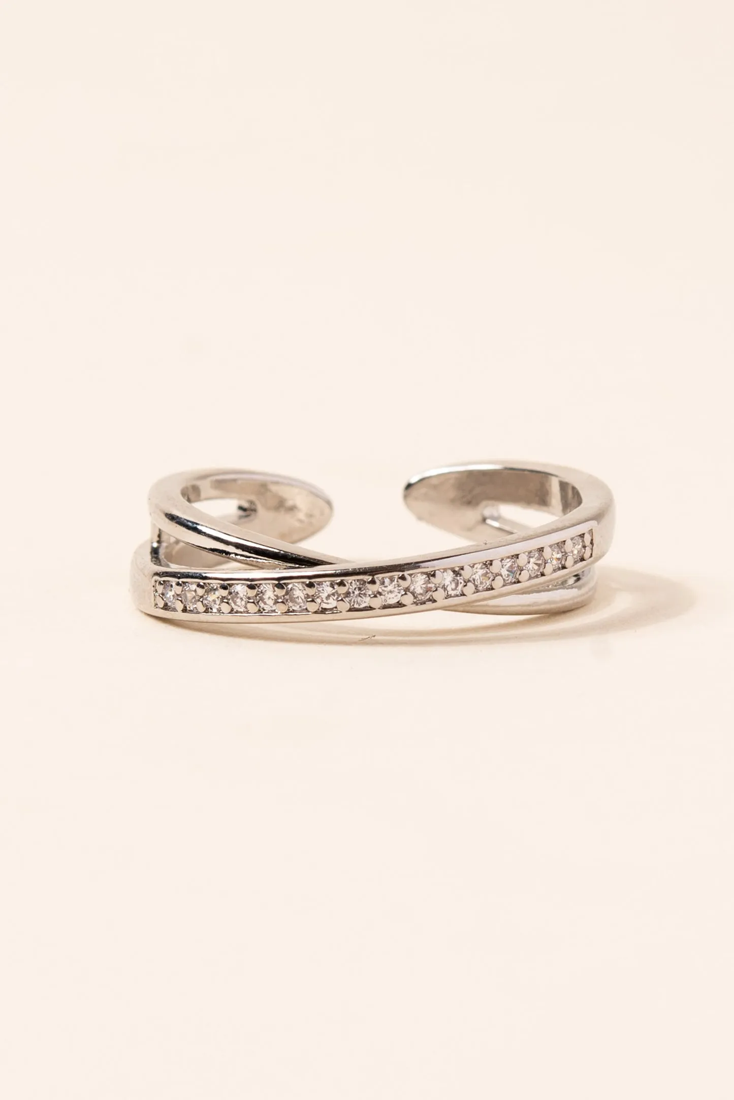 Bellatrix Crossed Cuff Ring