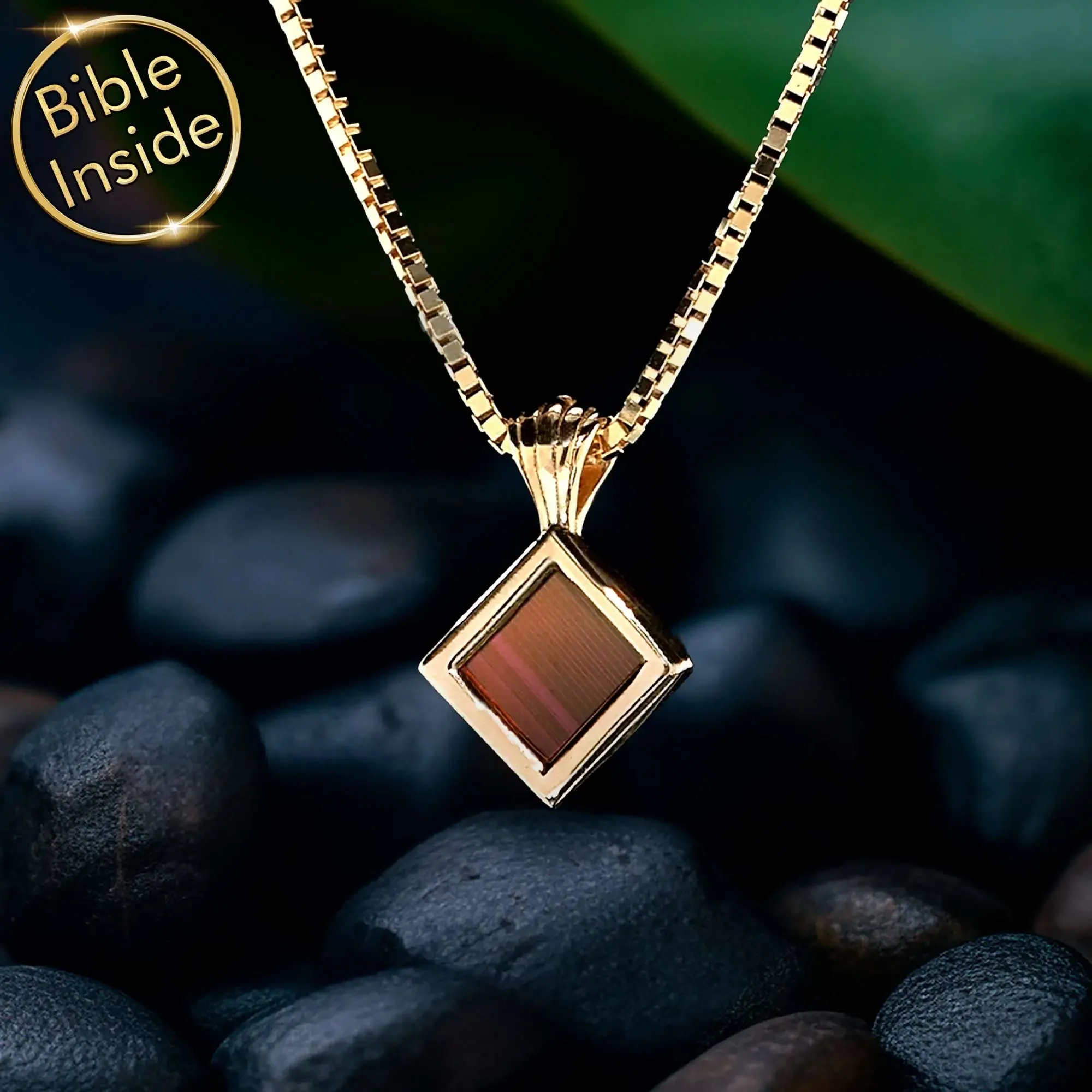 Bible Necklace: Minimalist Nano Bible - Pure Faith Pendant