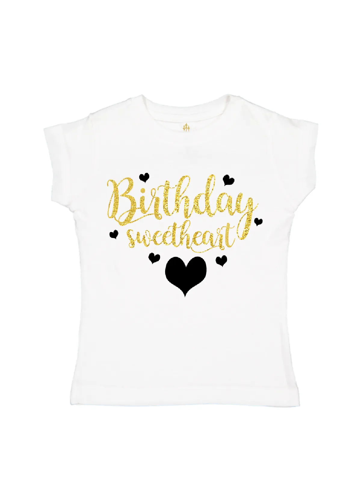 Birthday Sweetheart Black & Gold Tutu Outfit