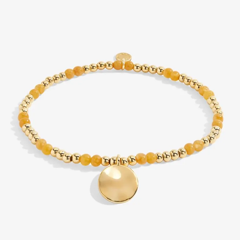 Birthstone A Little November Bracelet in Gold-Tone Plating - Yellow Quartz