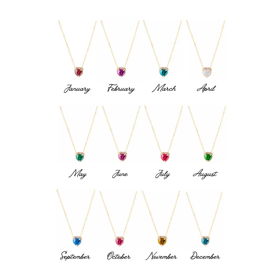 Birthstone Slider Necklace