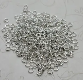 Bright Silver Open Jump Rings (25g) - L1317