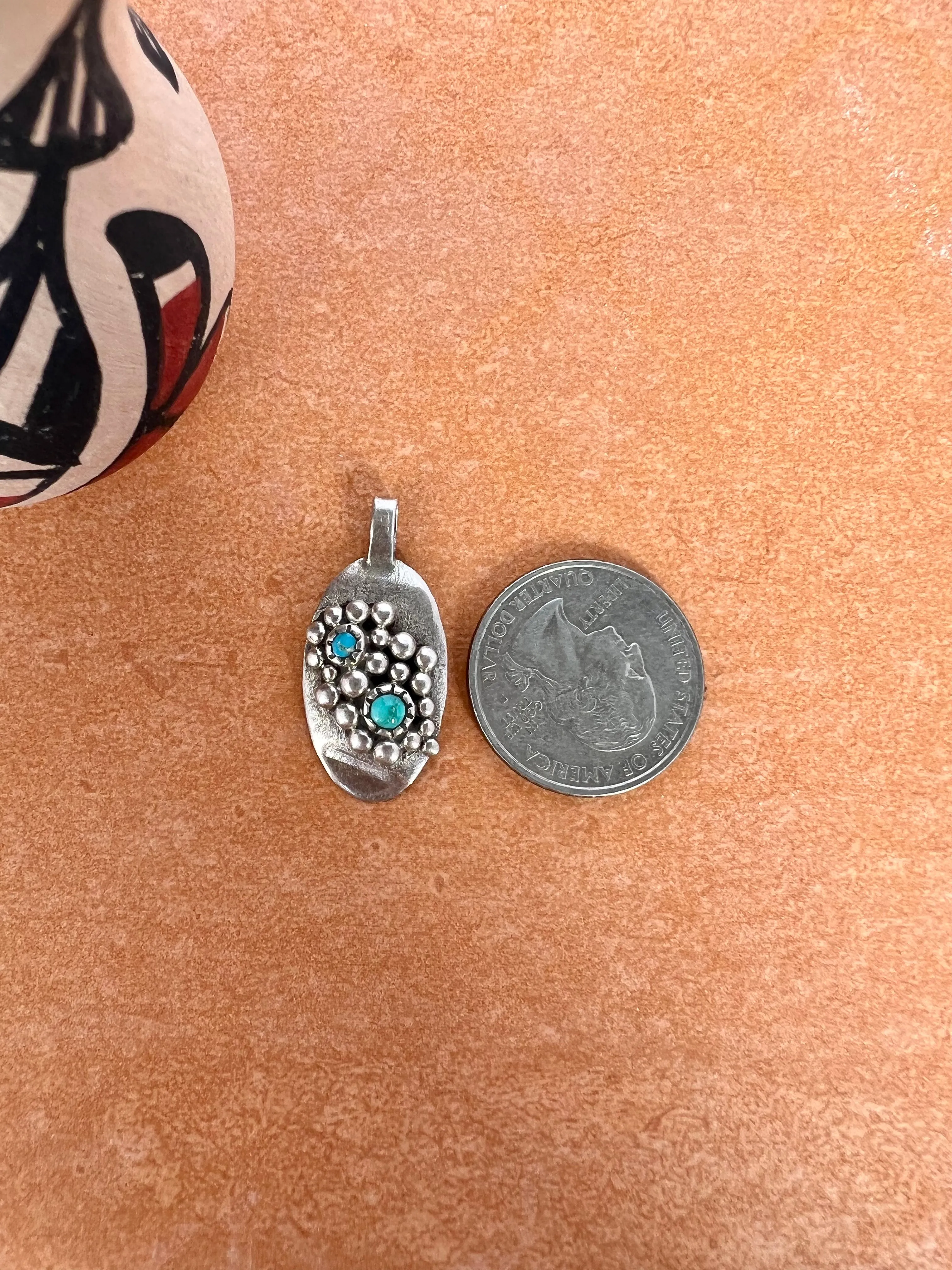 Bubble Turquoise Pendant