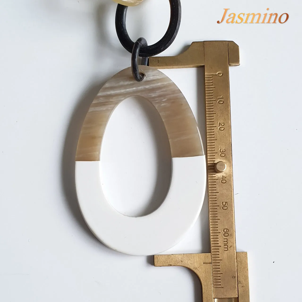Buffalo Horn Necklace J17405, Natural Handmade from Vietnam