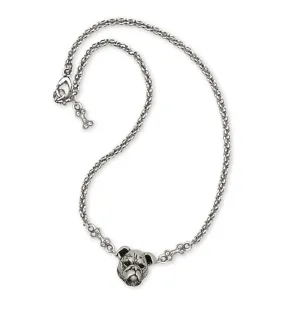 Bulldog Bracelet Jewelry Sterling Silver Handmade Dog Bracelet BD6-B