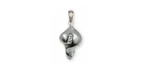 Calla Lily Jewelry Sterling Silver Calla Lily Pendant Handmade Flower Jewelry CAL1-P