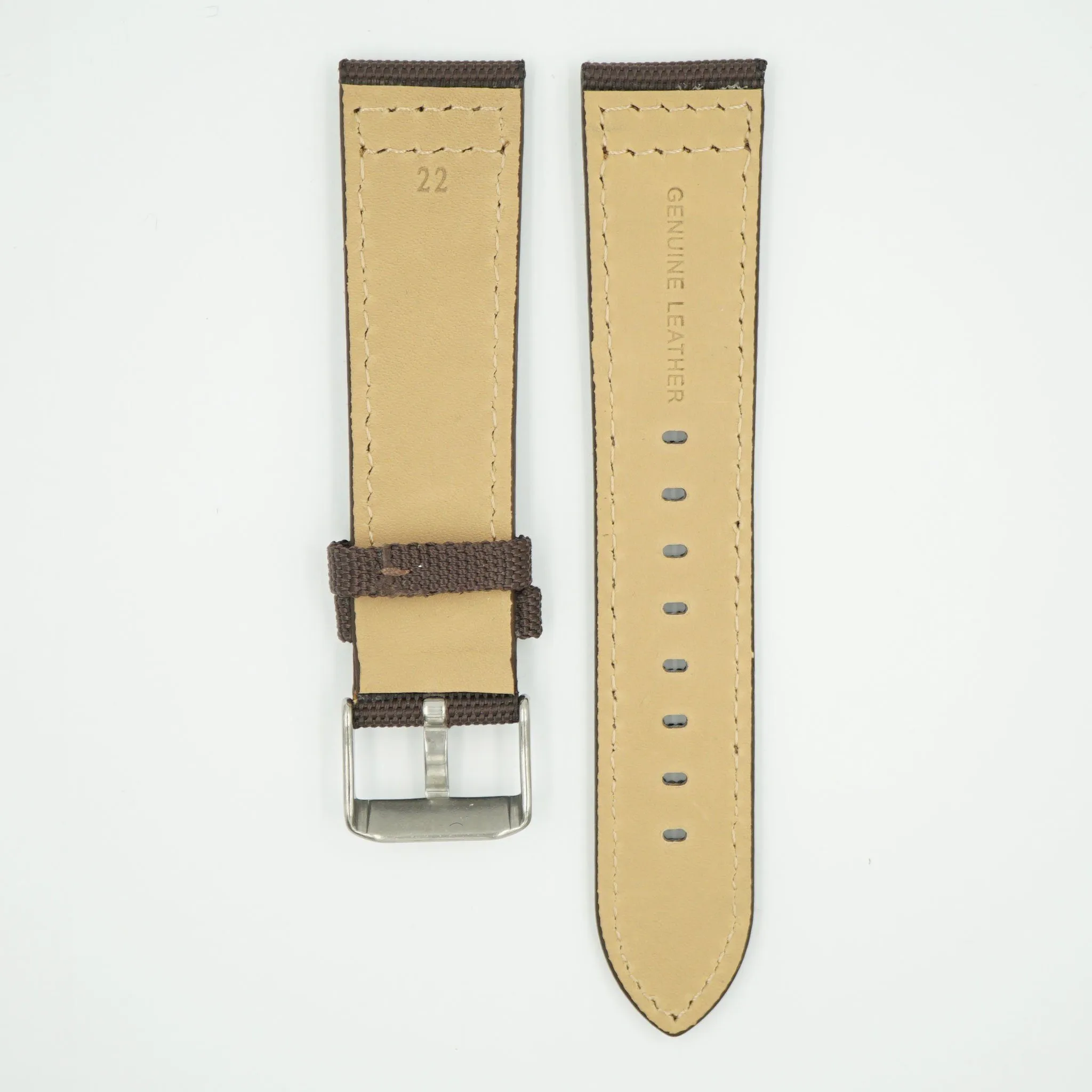 Canvas Watch Strap Brown