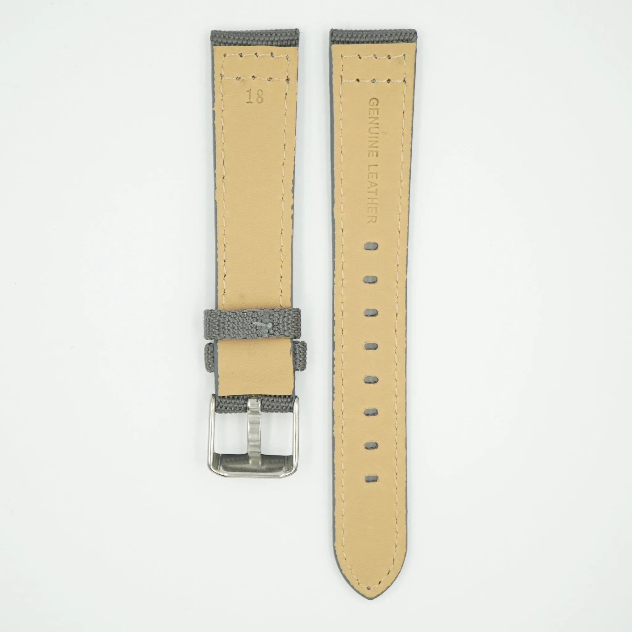 Canvas Watch Strap Gray