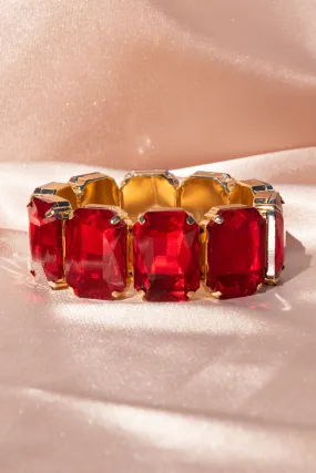 Carrie Octagon Rhinestone Bracelet