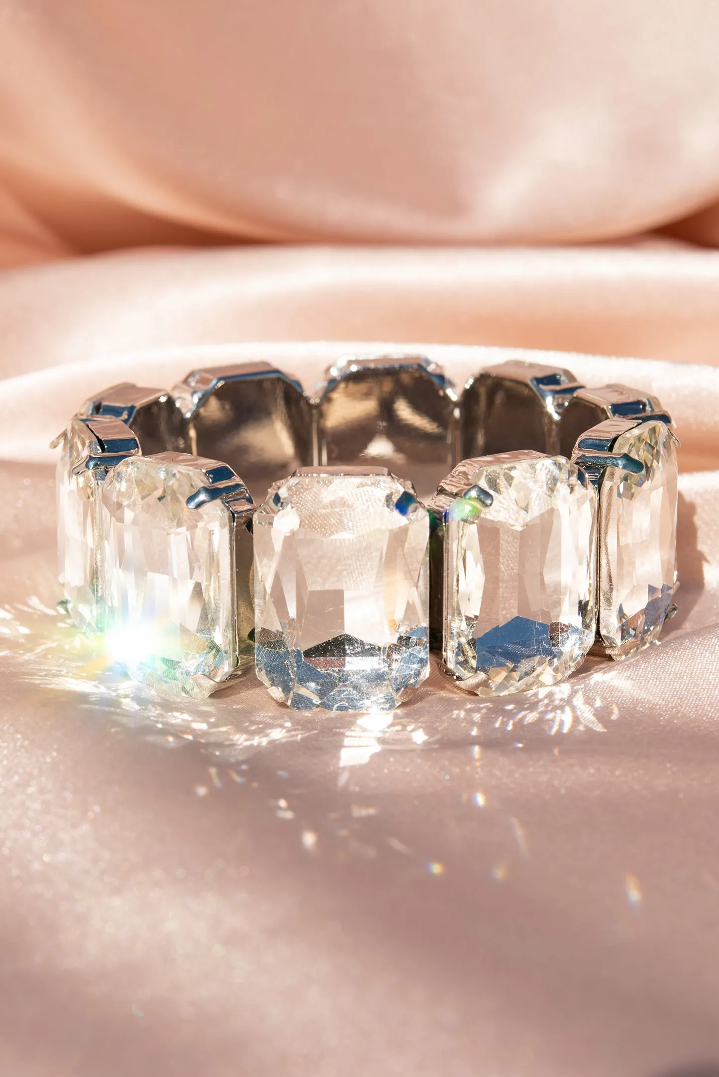 Carrie Octagon Rhinestone Bracelet