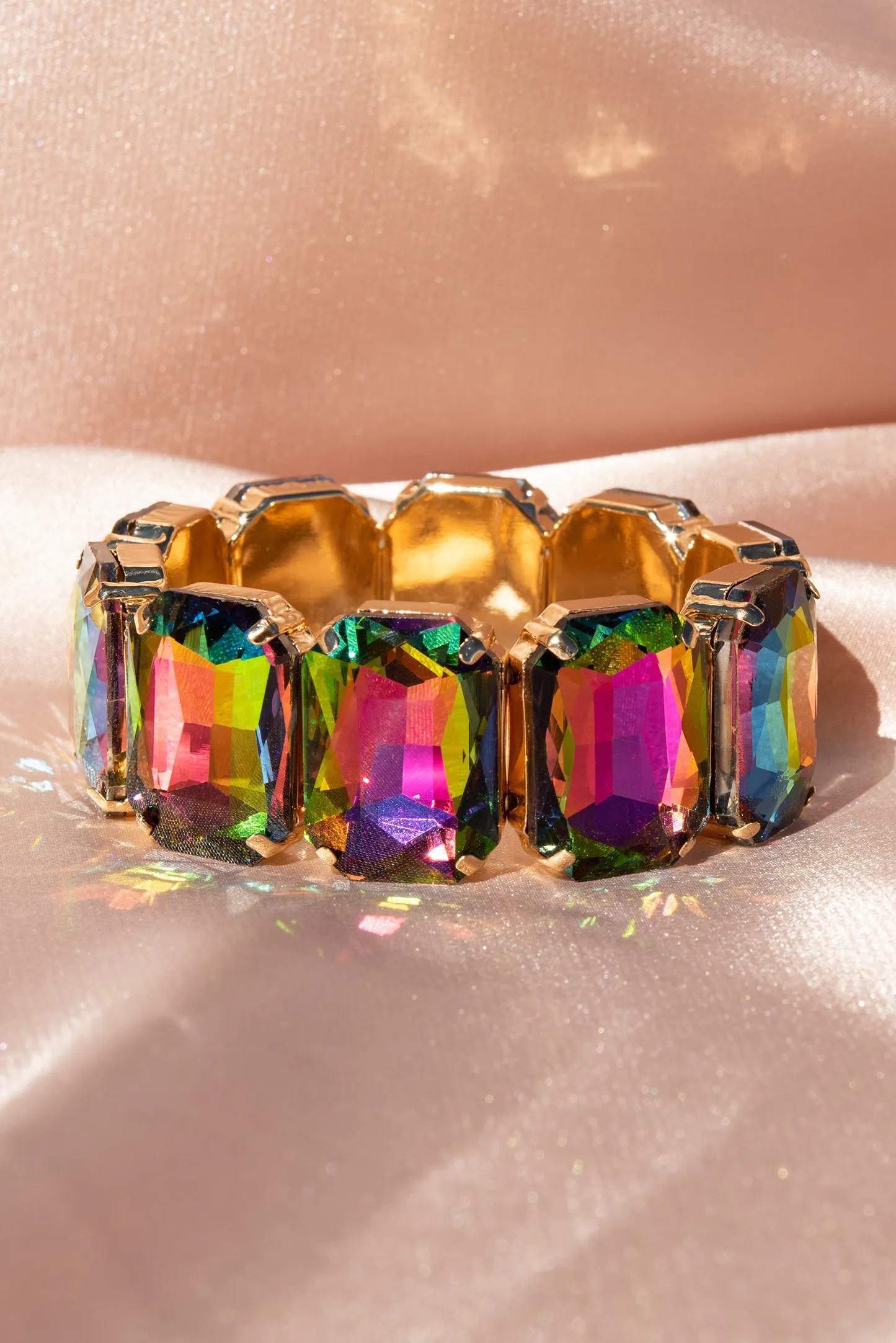 Carrie Octagon Rhinestone Bracelet