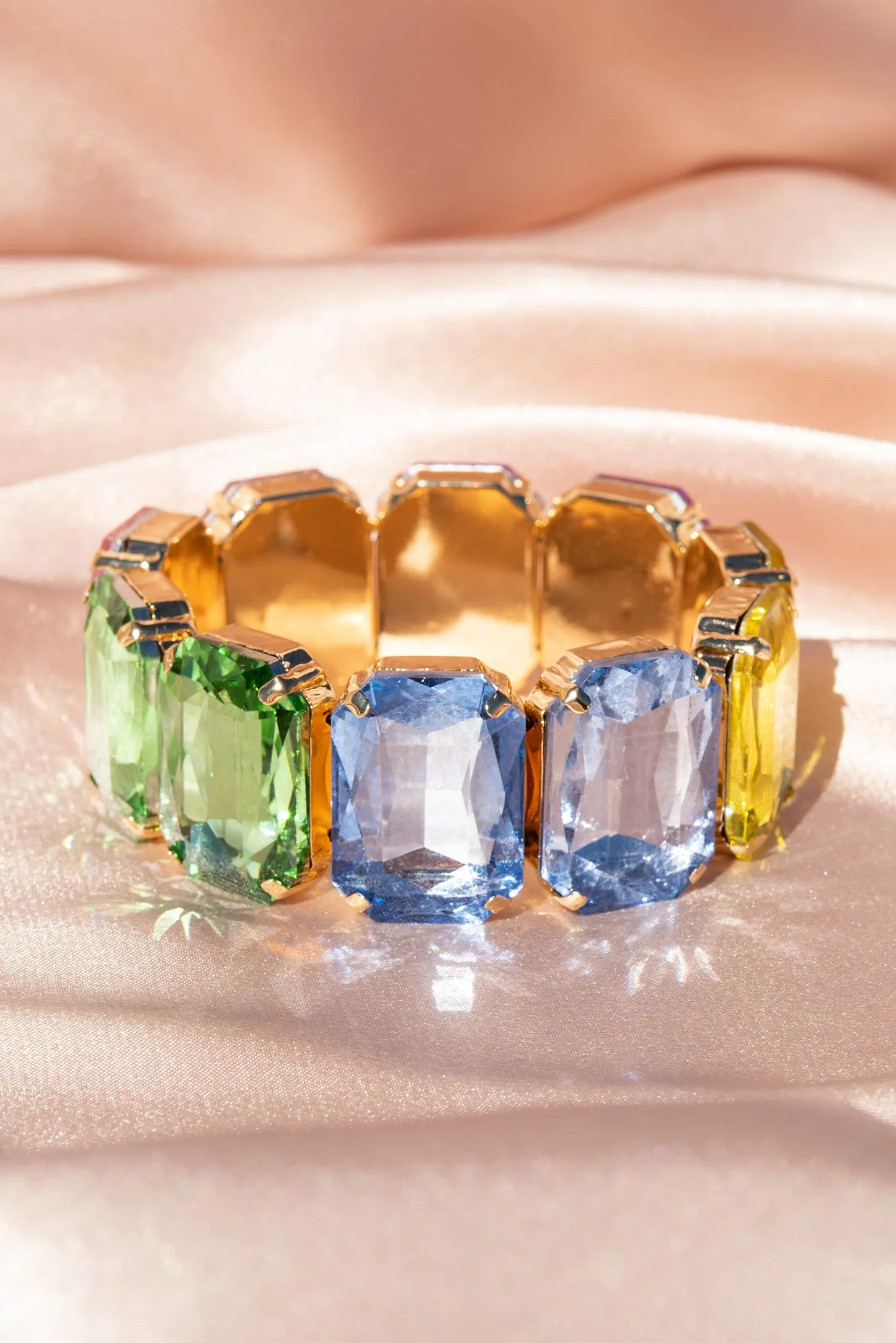 Carrie Octagon Rhinestone Bracelet