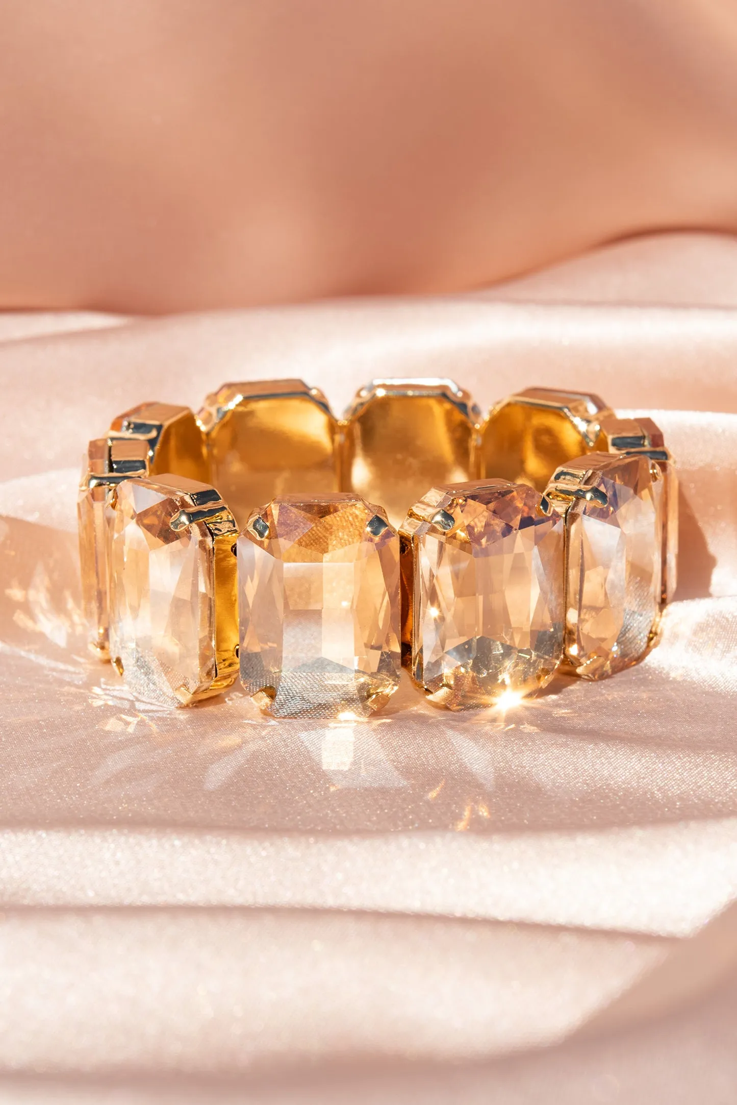 Carrie Octagon Rhinestone Bracelet