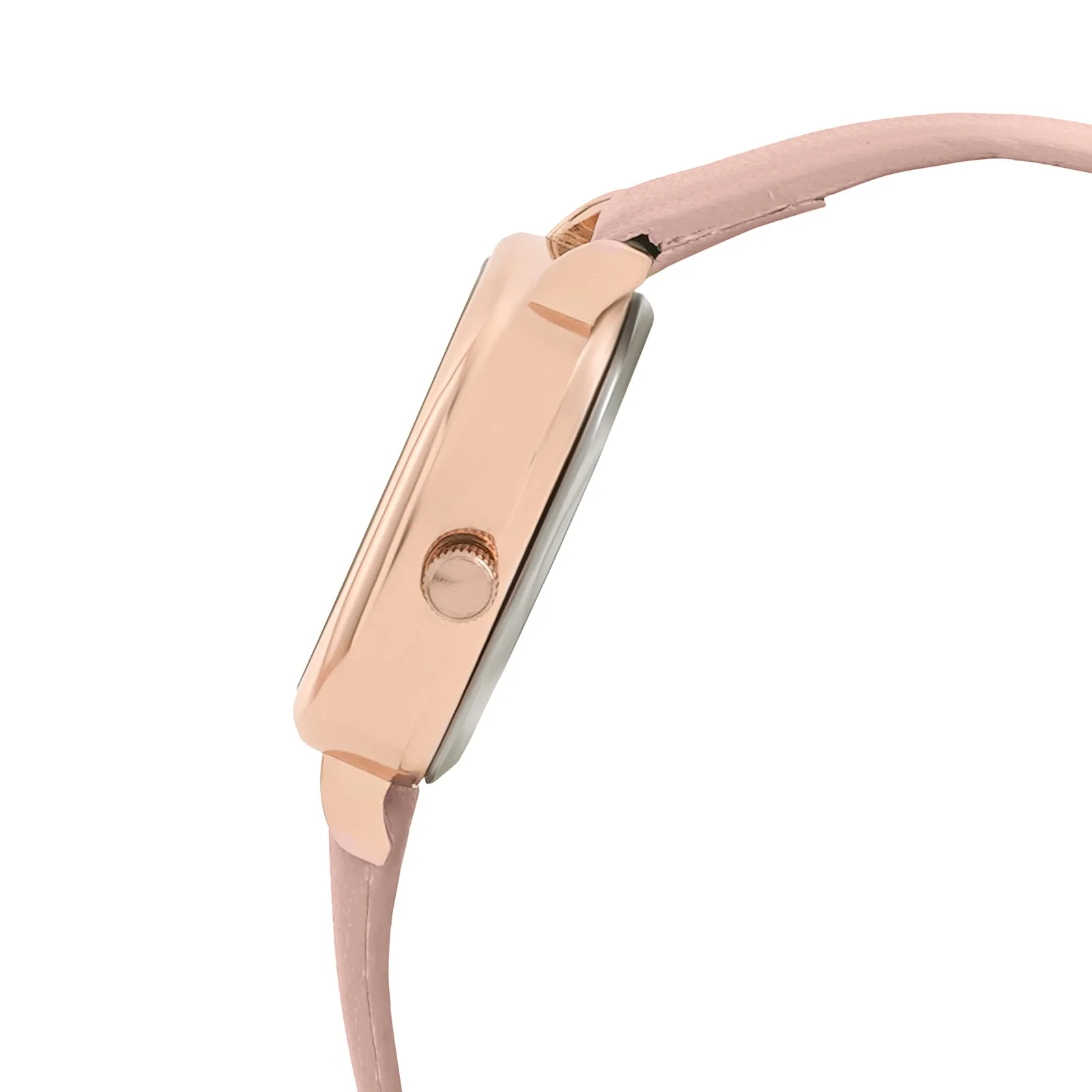 Cinque Rosegold Pink PU Strap Watch