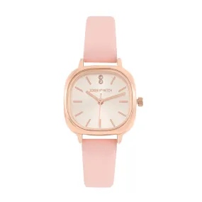 Cinque Rosegold Pink PU Strap Watch