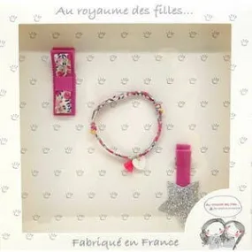 Coffret barrettes et bracelet