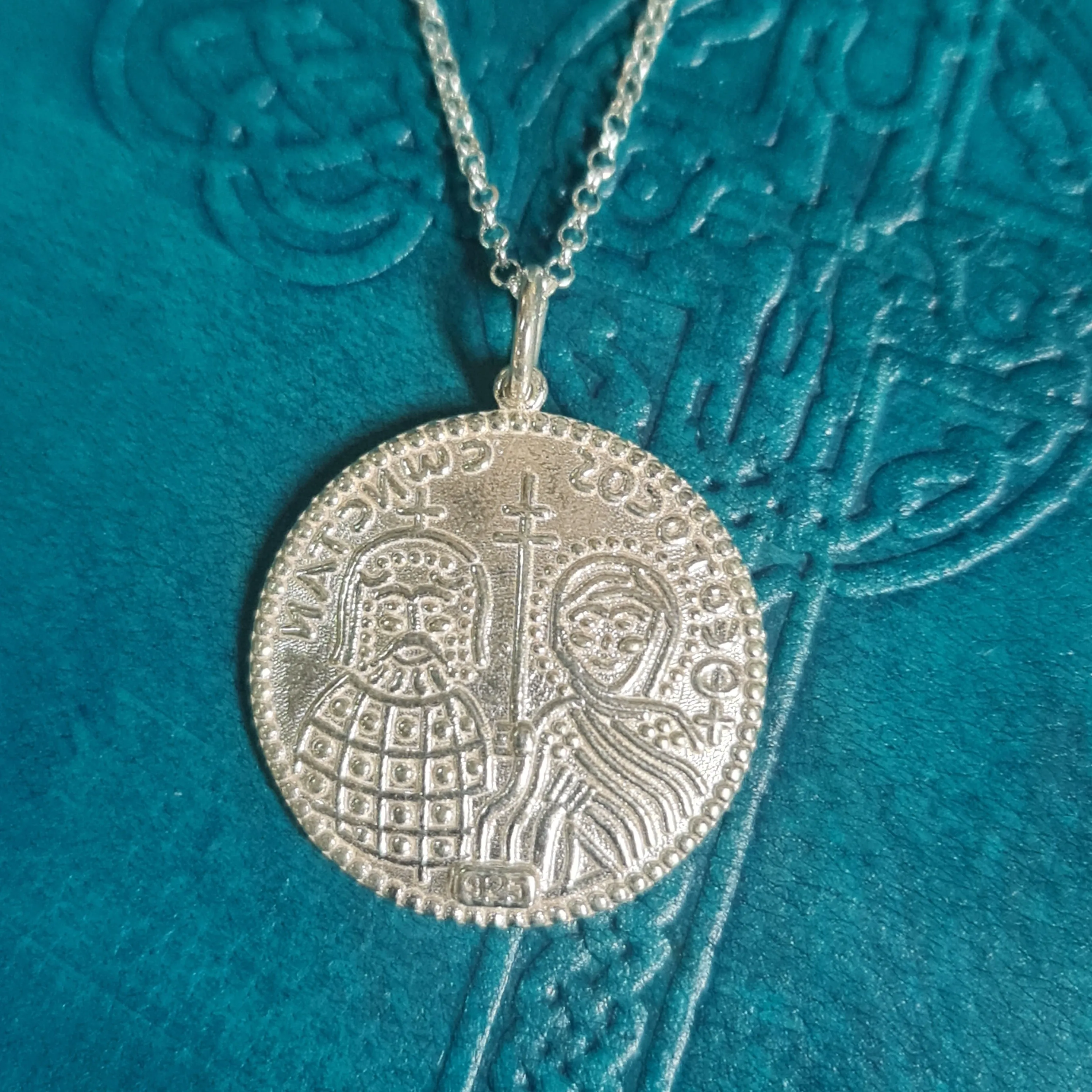 Constatinato Disc Necklace Silver