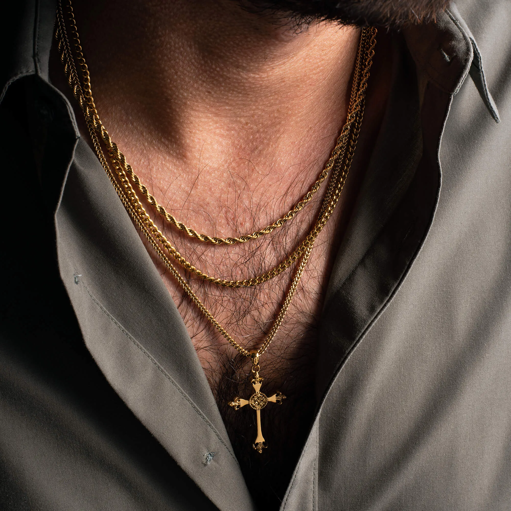 Cross Pendant - Gold