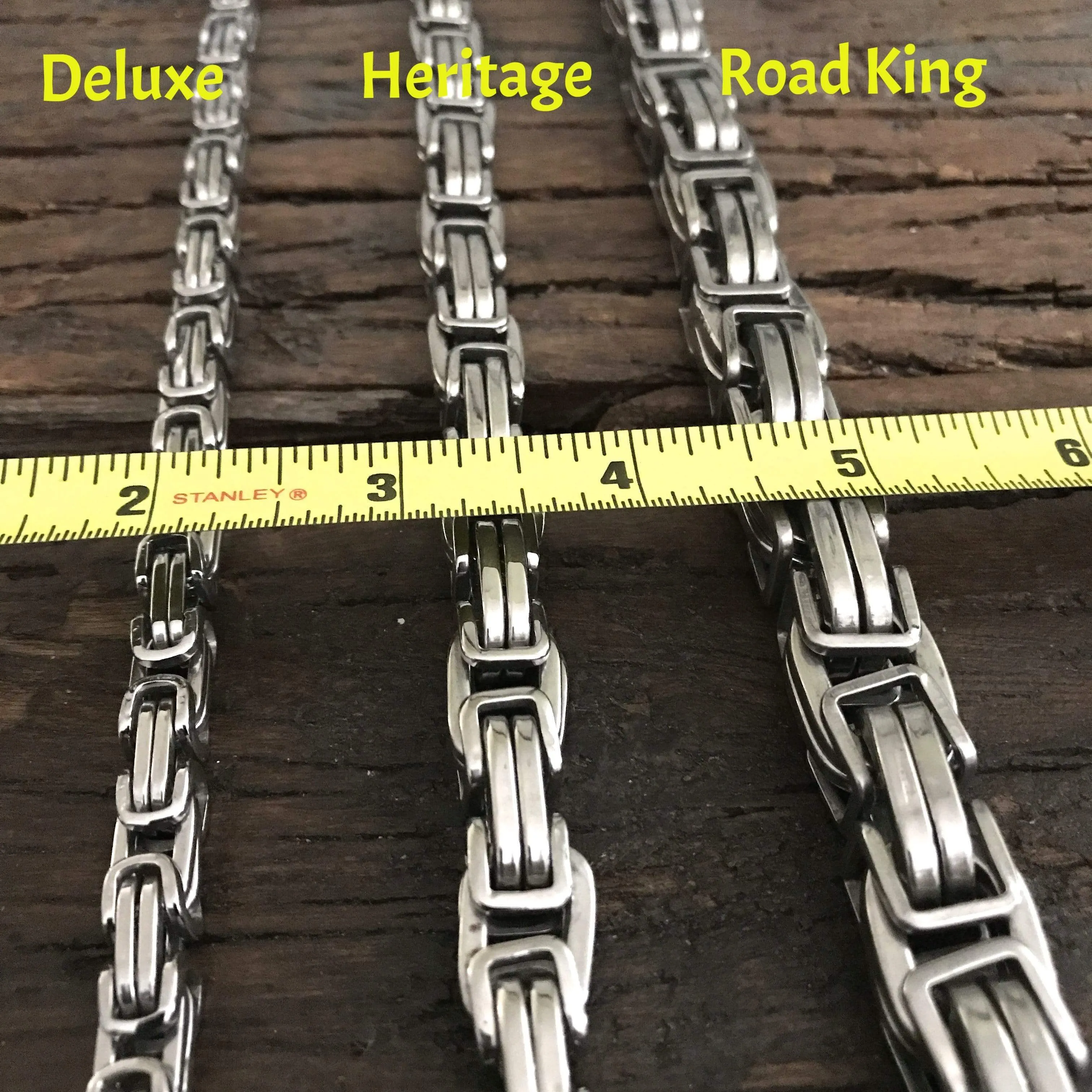 Daytona - Silver & Black - Road King - 3/4 inch wide