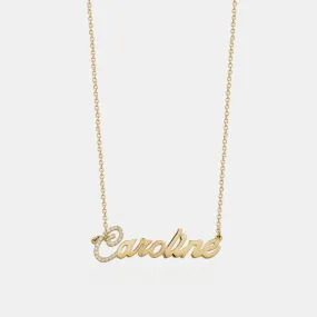 Diamond Accent Name Necklace